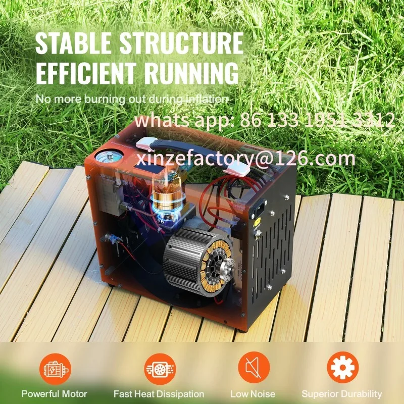 

Customizable Compressor Water-Free Air Rifle Paintball Scuba Tank CoSucceBuy PCP Air Compressor 4500PSI/30Mpa Portable PCP Pump