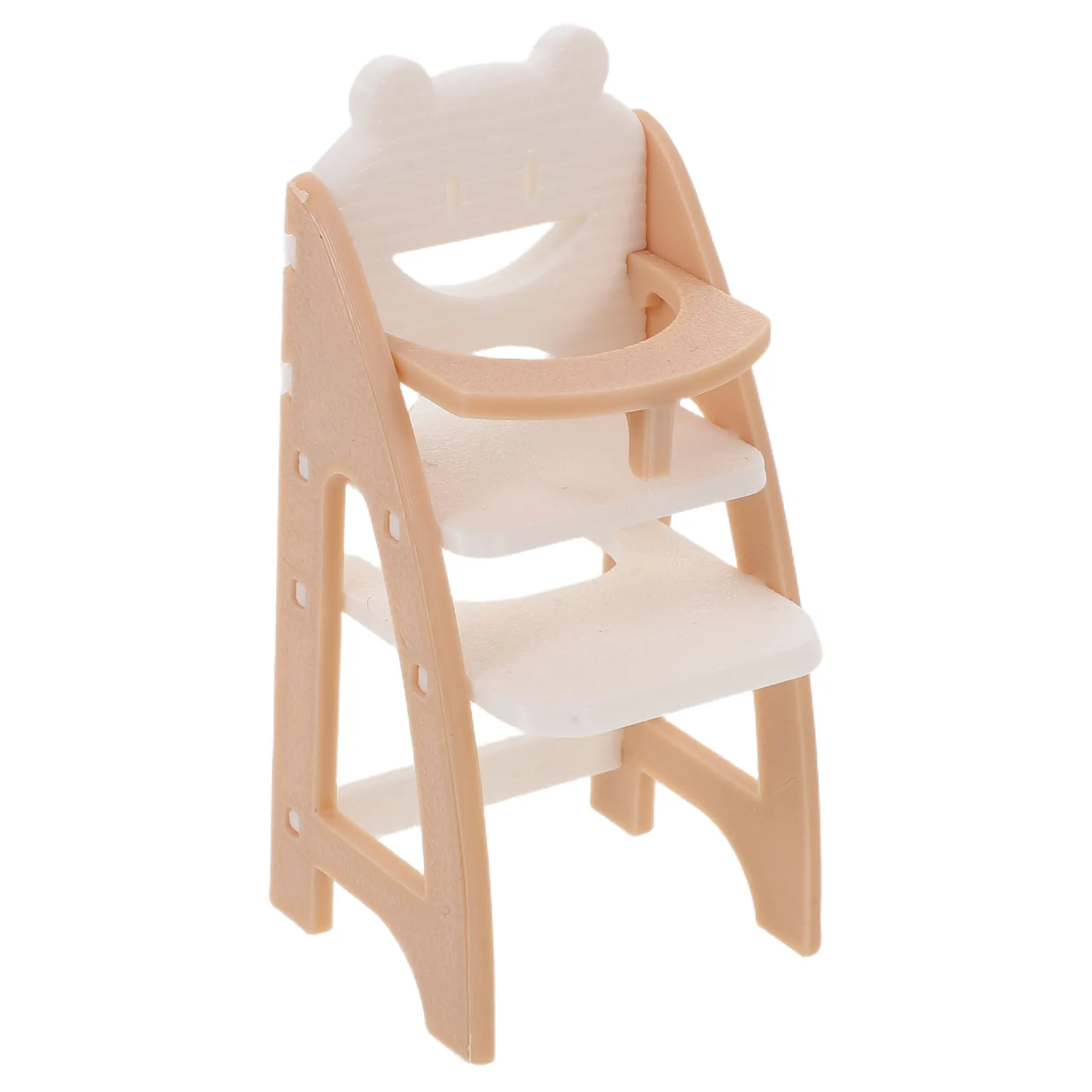 

Baby High Chair Realistic 1:12 Dining Chair for Pretend Play Dollhouse Furniture Accessory Dollhouse Highchair