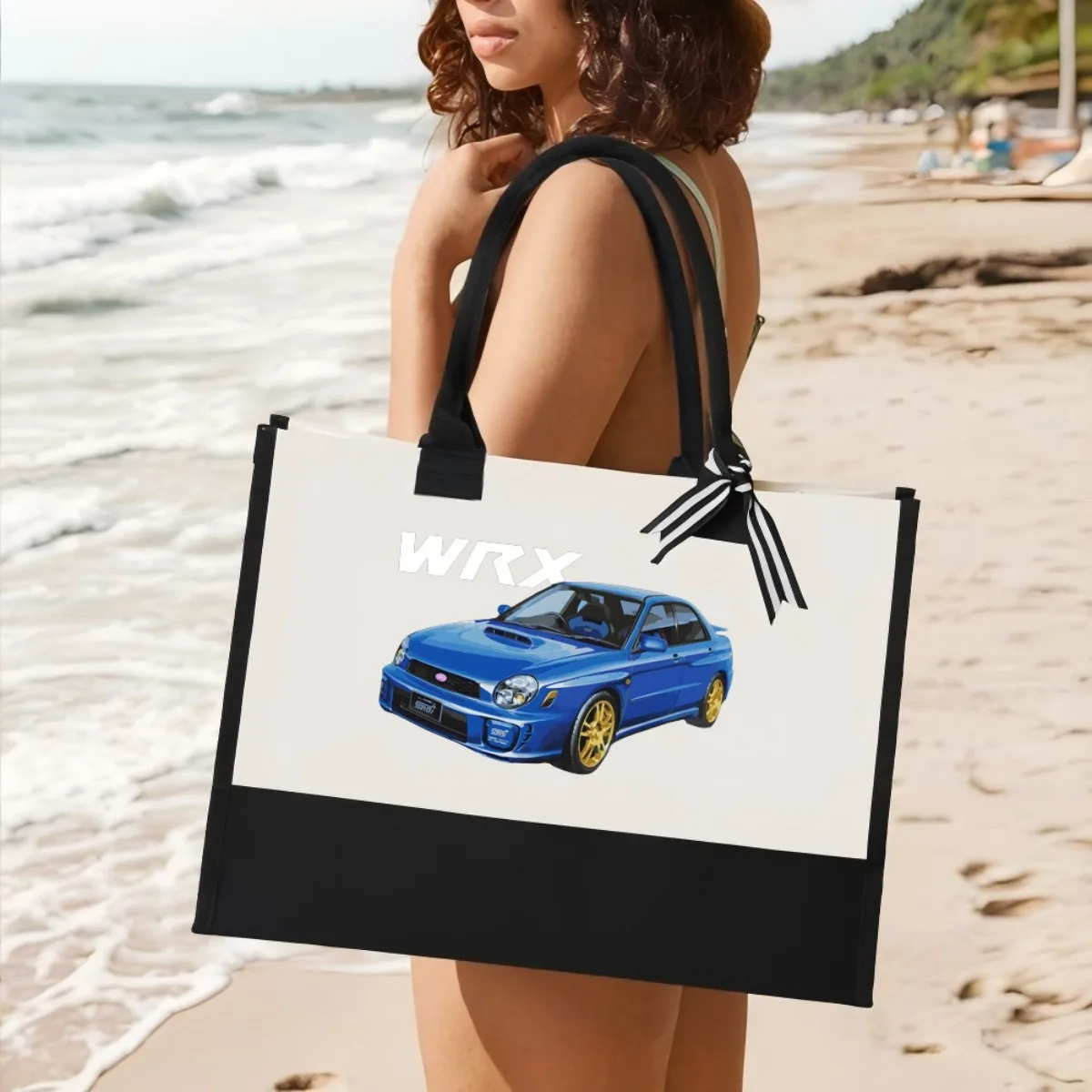 

WRX 2026 Новое поступление, модная практичная просторная многоразовая большая сумка с узором и принтом, 2-цветная сверхпрочная большая сумка на плечо на весь день