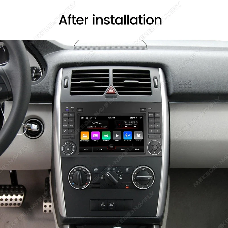 NaviFly Android 15 2DIN Touch Screen Car Radio With Android Auto For Mercedes Benz W906 W639 W169 W245 B200 Wireless Carplay BT
