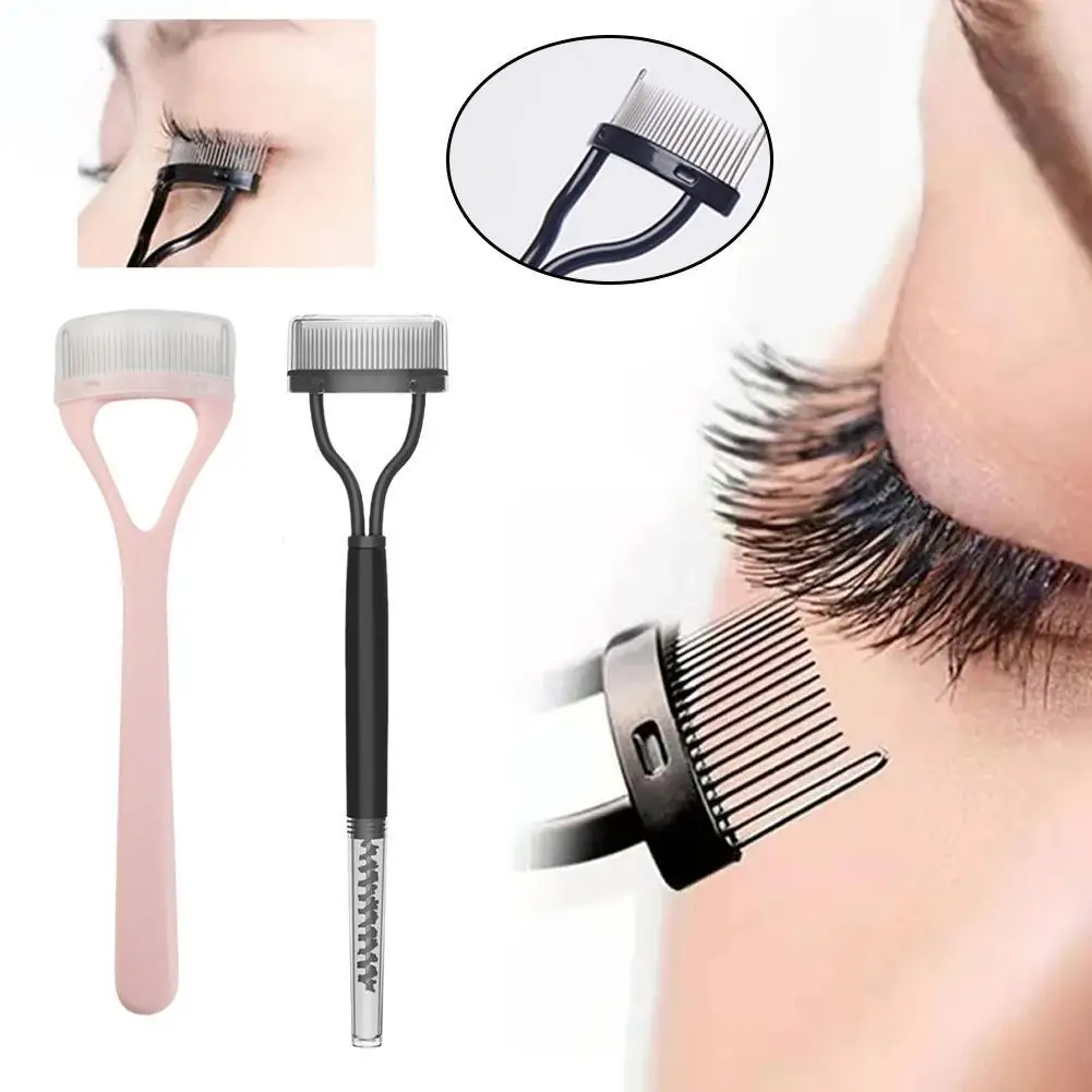 EyeblogugComb-Pinceau de maquillage en acier inoxydable, brosse à mascara, outils de greffe de cils, produits de beauté