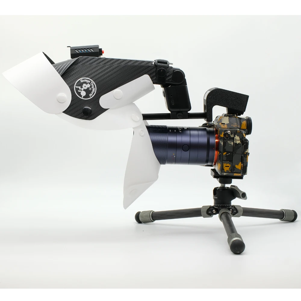 Immagine 5: Diffusore Flash Guage, Softbox, Riflettore Speedlight, Snoot, Accessori per Fotocamera per Scatti Macro con Obiettivo per Godox MF12 IT32