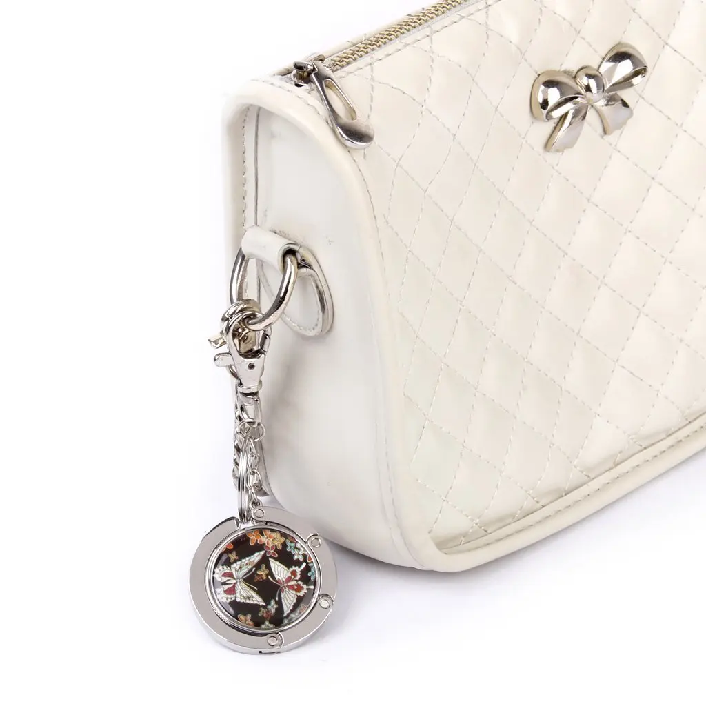 ABNQ Bag Holder Bag Hangers Bag Hook Butterfly Model with Keychain