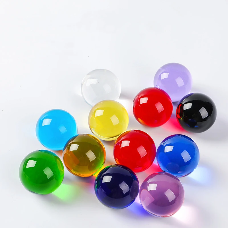 All Colors Lens Globe Crystal Glass Ball Small Size Lensball for Sphere Photography Decoration Home Room Decor Decorative Balls