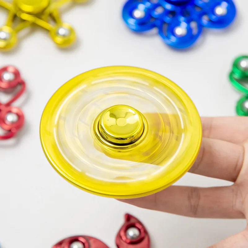 Carry Boxed Finger Tops with You, Fingertip Rotating Electroplated Steel Balls,decompression Toys, Scenic Temple Fair Stall Toys