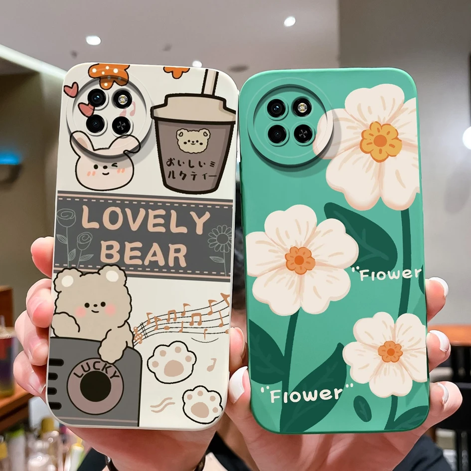 Phone Case For Itel S23+ S 23 Phone Cover Fashion Design Phone Bags Matte Shockproof Soft Liquid Silicone Screen Protector Funda