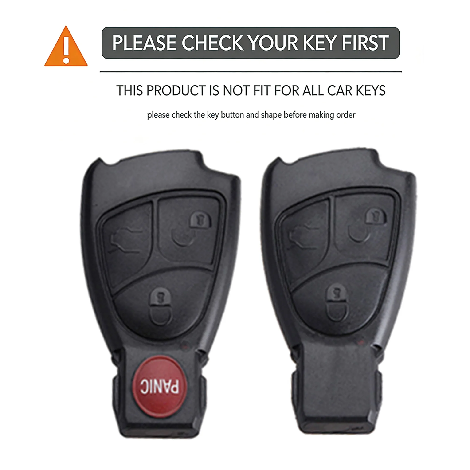Car Key Case Cover Shell For Mercedes-Benz CL55 CL600 CL65 C230 C240 C280 C320 W211 W202 W210 W208 W203 W245 B Class V180 SLK200