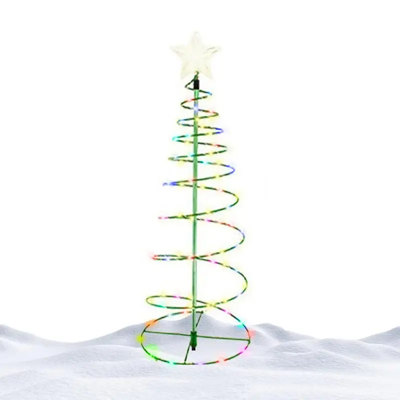 

Christmas Tree Solar Stake Lights IP54 Waterproof Holiday Walkway Lights Solar Powered Auto Off Solar Stake Lights For Outdoor