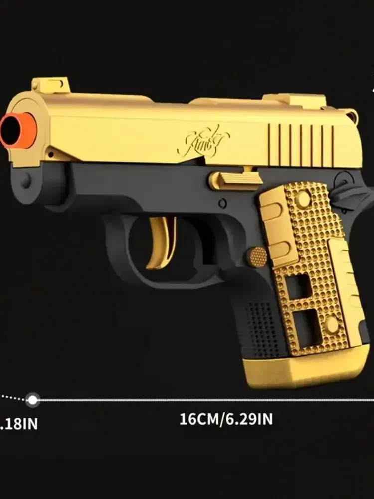 MINI M1911 ปืนของเล่นปืนพกปืนของเล่นสําหรับเด็กผู้หญิงอัตโนมัติ Blaster ปืนเด็กของขวัญวันเกิด TK ของเล่น Dropship