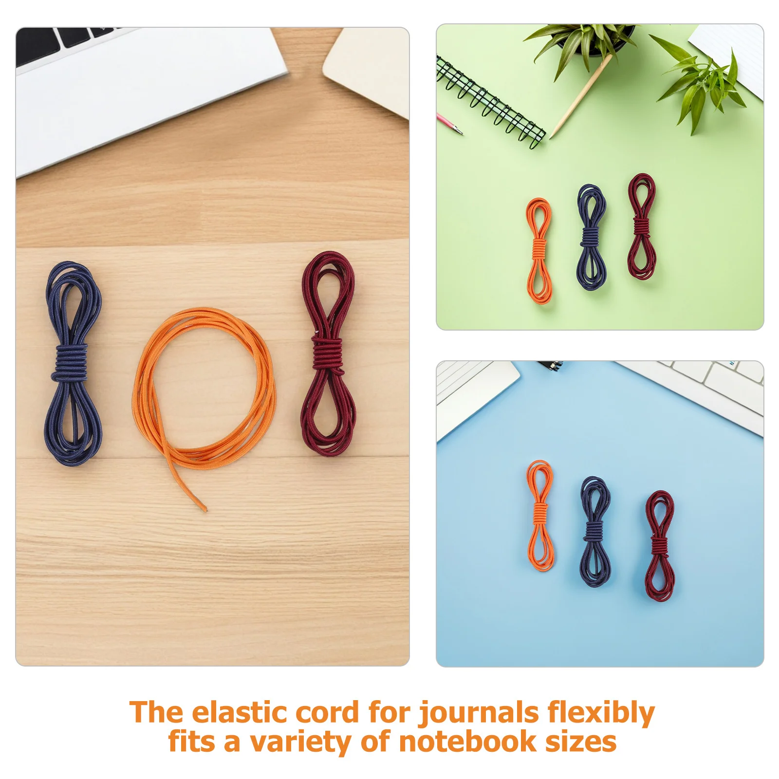 15 قطعة دفتر شريط مرن النايلون بسط حزام ل مذكرات سجل القصاصات ملزمة الملحقات دفتر تحديد حبل #5
