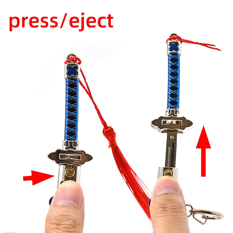 23 cm/9.05in Anime Game Perifere Taijutsu Omhuld met Bounce Okumura Rin Metalen Wapen Model Samurai Zwaard Craft Ornament Gift