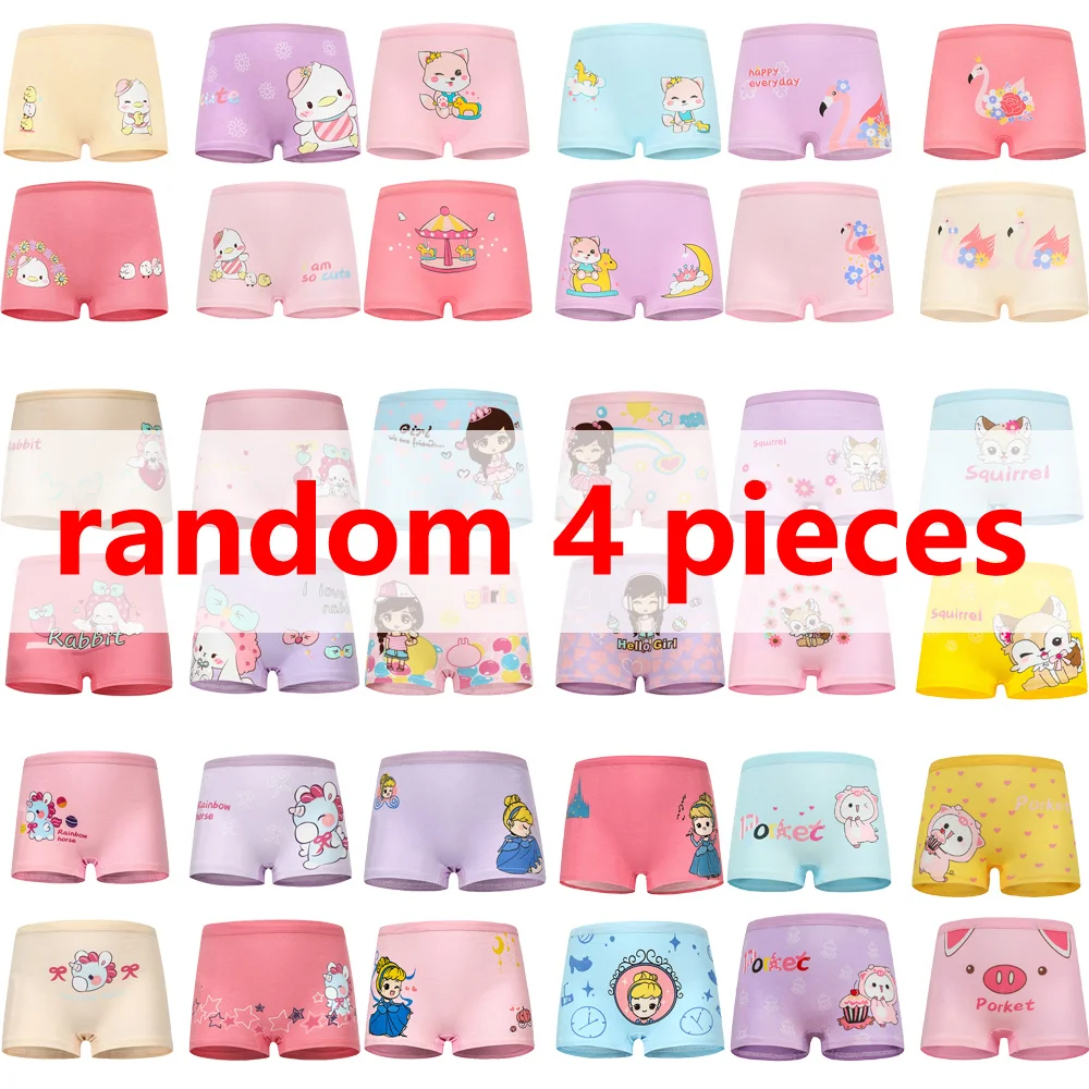 1/4/8/12 Pcs Kinder Mädchen Höschen Sets Baumwolle Ziemlich Niedlichen Cartoon Einhorn Druck Kind Unterwäsche für mädchen Kind Boxer Atmungsaktiv