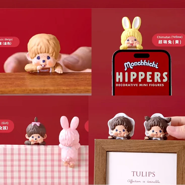 

new Genuine Monchichi hippers Series Blind Box Collect Mini Figure Cute doll Sakura Desktop Decor Kid Birthday girl Gift
