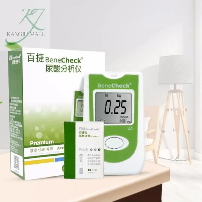 Bene Chek Uric Acid Test Analyser Anaemia Monitor With 10/25 Pcs Test Strips Benecheck Health Machine Measurement System