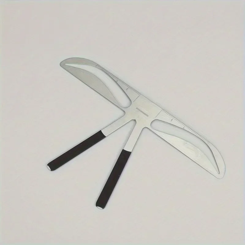 1PC 스테인레스 스틸 눈썹 성형 도구 - 완벽한 눈썹 모양을 만들기 위한 유연하고 재사용 가능한 스텐실