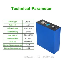 280ah LF280K Lifepo4 Battery Cells 6000 Cycles A Grade New 3.2V 200ah 320ah Solar Lithium Ion Batteries