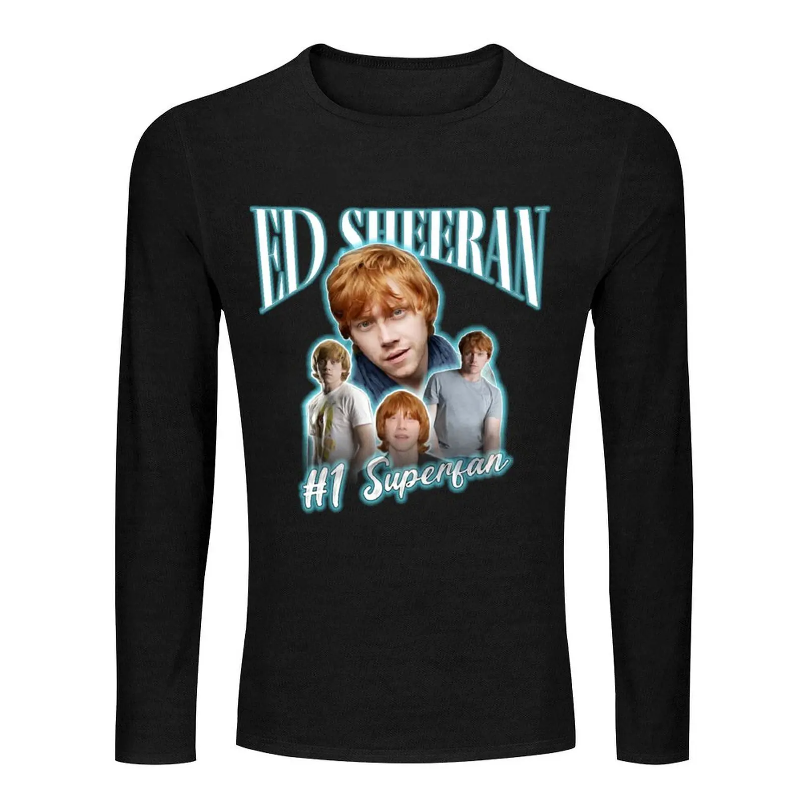 ALL Star I love Ed Sheeran Long T-Shirt korean fashion plus size tops Men's t shirts