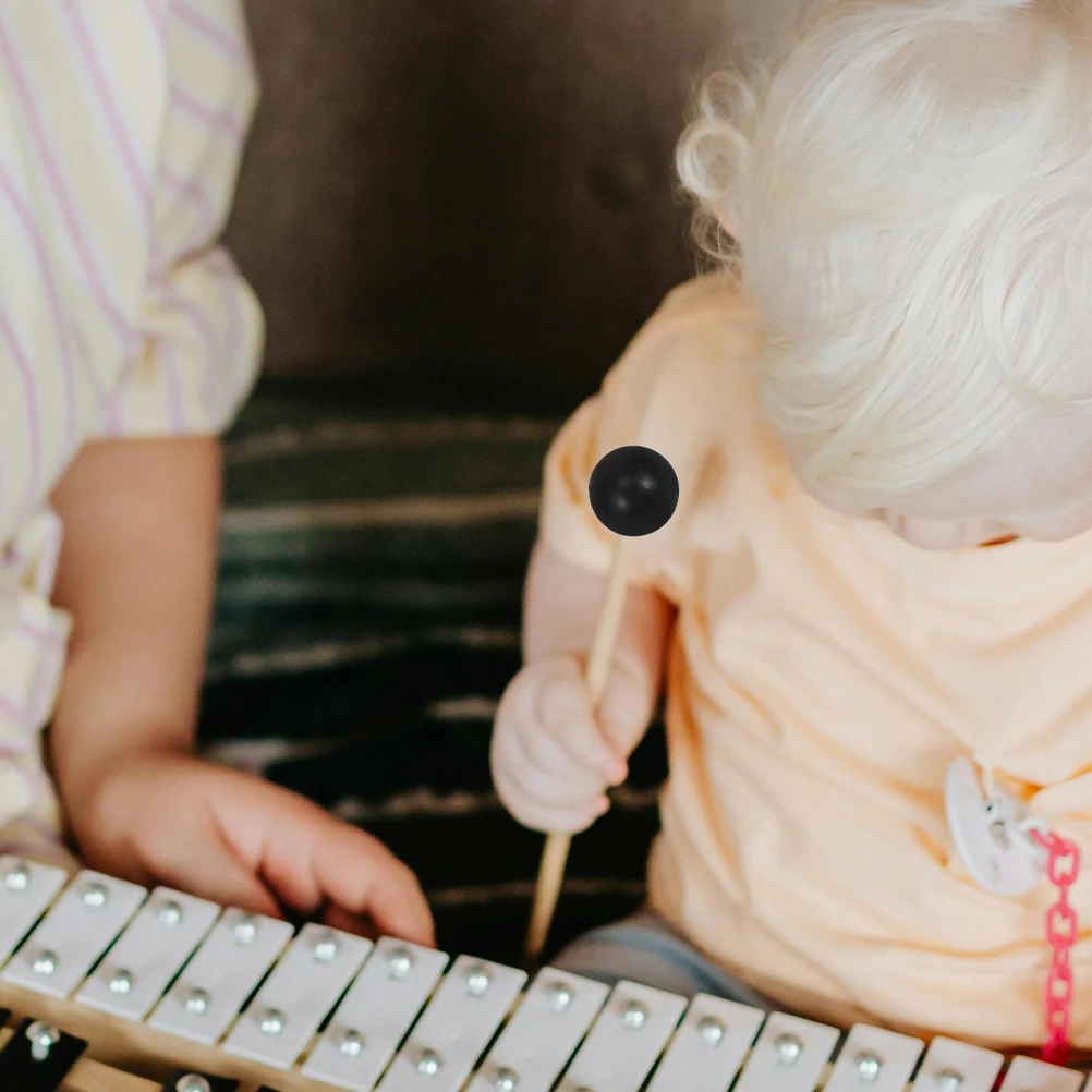 

8 Pcs Rubber Head Drumsticks Mallets Part Accessories Drummer for Men Drummers Practice Tips