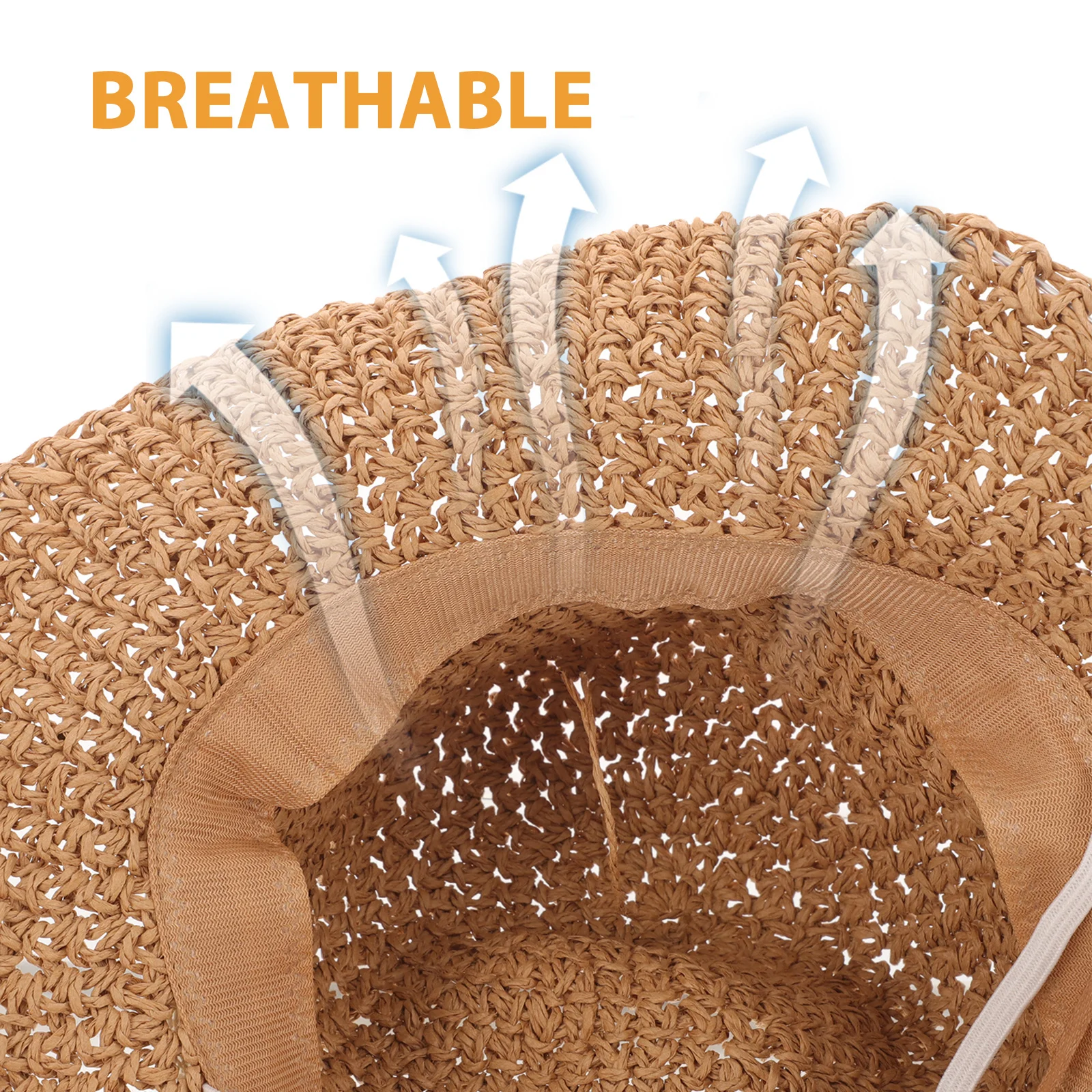 

Girls Straw Hat Adjustable Wide Brimmed Sun Protection Visor Summer Woven Outdoor Beach Children Uv Protection