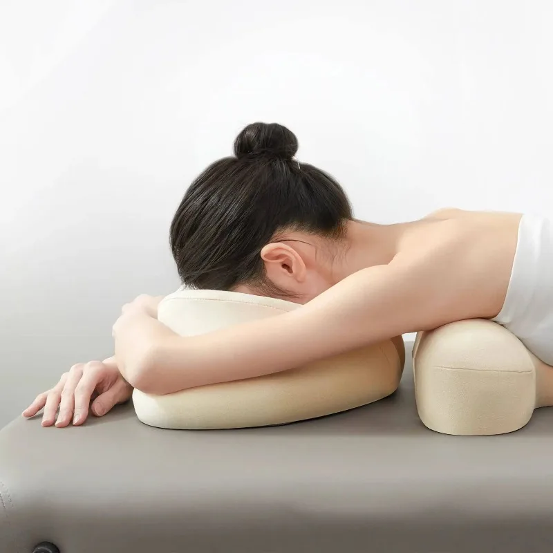 Memory Foam Face Cradle for Massage Table, Salon Spa Bed Rest with Breathing Hole, Adjustable Comfort Lying Down