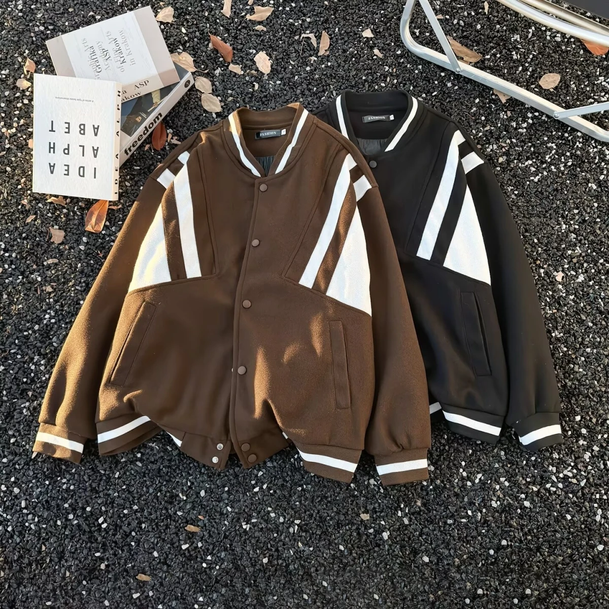 

Мужское повседневное пальто свободного кроя Jaet 2024, весенне-осенний Sli Harajuku Hong Kong Sle Street Faion, корейская версия