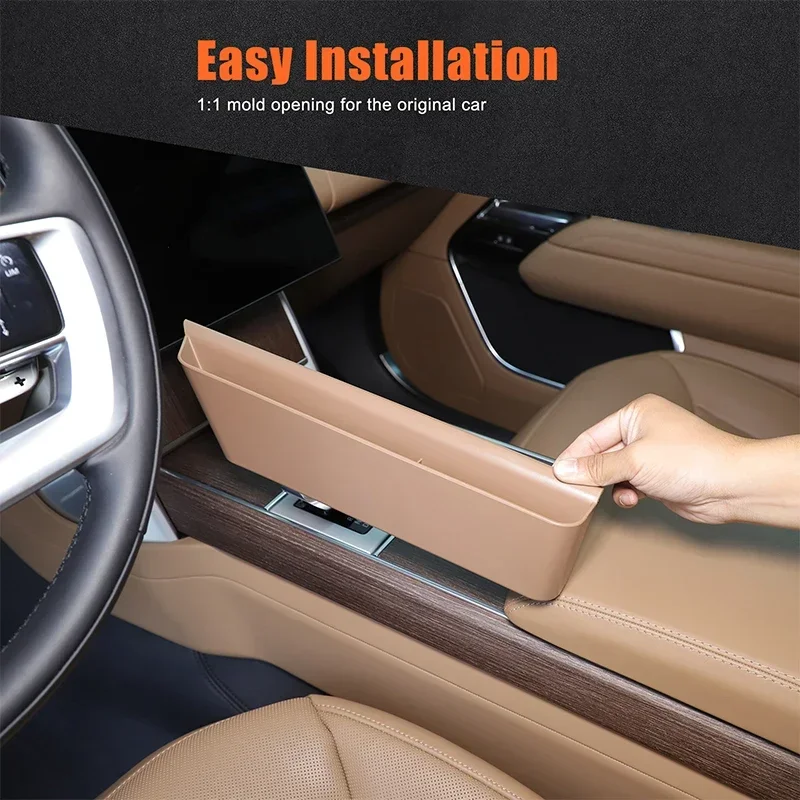 For Land Rover Range Rover Vogue L460 2023+ABS Car Seat Gap Filler Storage Box Durable Seat Slit Card Pocket Car Crevice Pocket