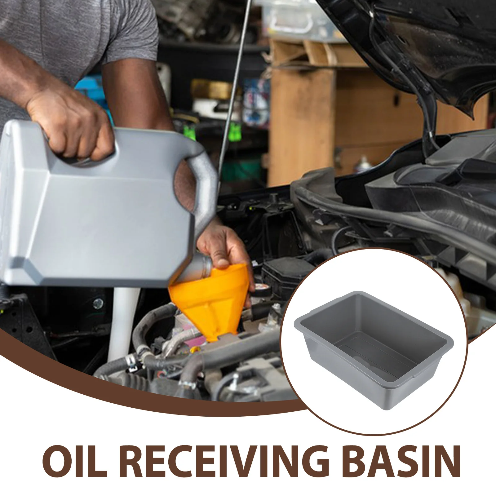 Bac de vidange d'huile de voiture Extra Large, plateau de récupération d'huile moteur en plastique épais pour la collecte de fluides automobiles, Durable pour différents modèles