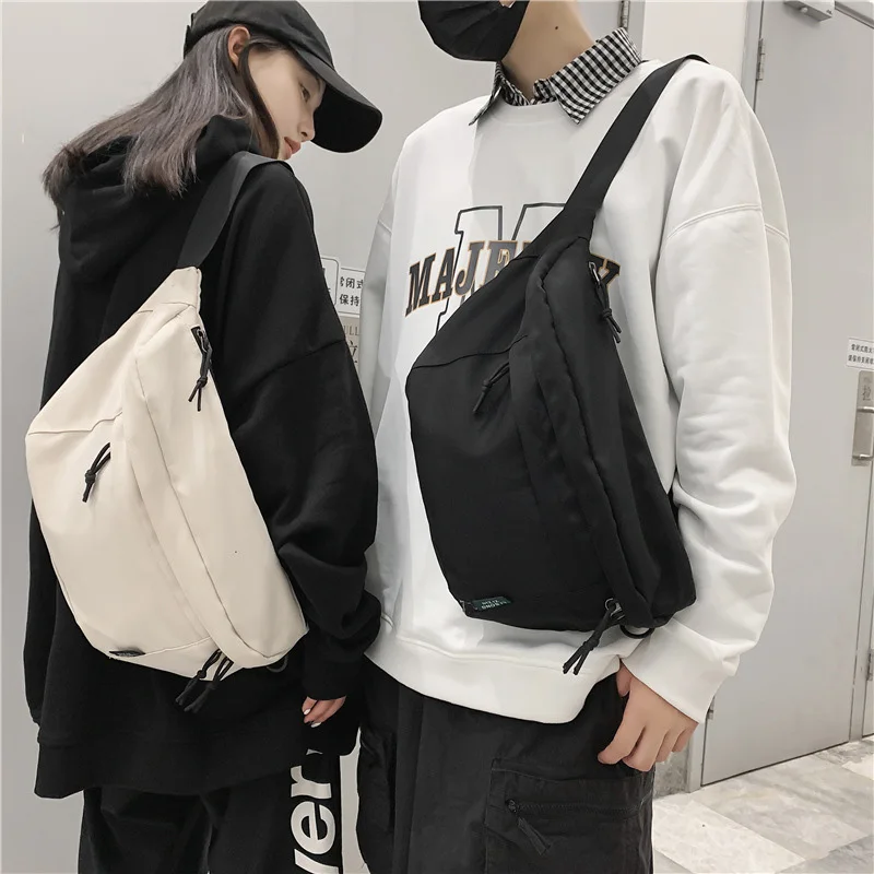 2024 Casual Sport Crossbody Chest Bag Trend marsupio Hip Pack Street Style donna borse da cintura capacità Nylon marsupi Unisex