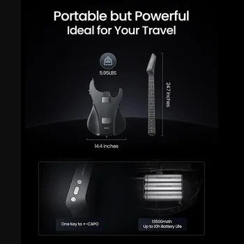 AeroBand 吉他 電吉他 無痛矽膠弦 一體成型 9 種音色 原聲貝斯 附揚聲器麥克風 6 最佳銷售 馬丁原聲吉他 - №5