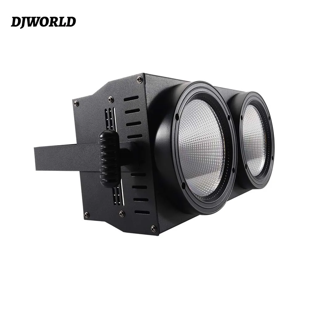 1/2PCS LED COB 2Eyes 200W Cool Warm White Light DMX Controller Stage Lights Effect For Dance Club Show Night DJ Disco Lighting