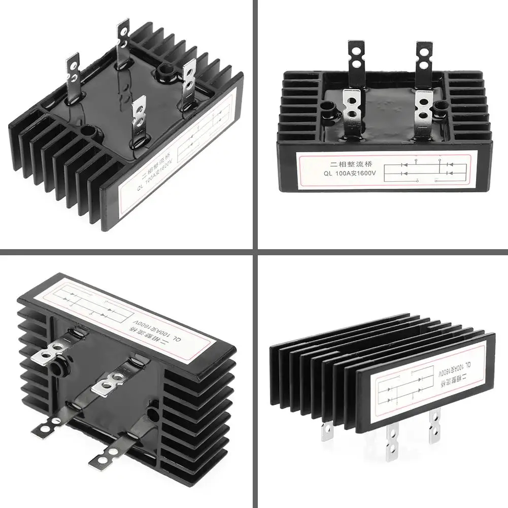 High Power 100A 1600V 2-Phase Diode Bridge Rectifier