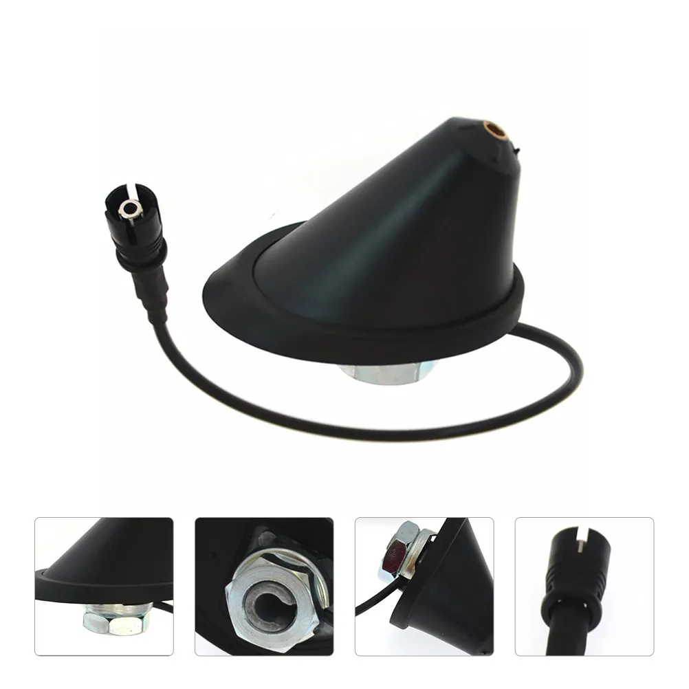 Car Roof Antenna Base Stainless Steel Rubber Mount Holder Durable Auto Replacement Accessory