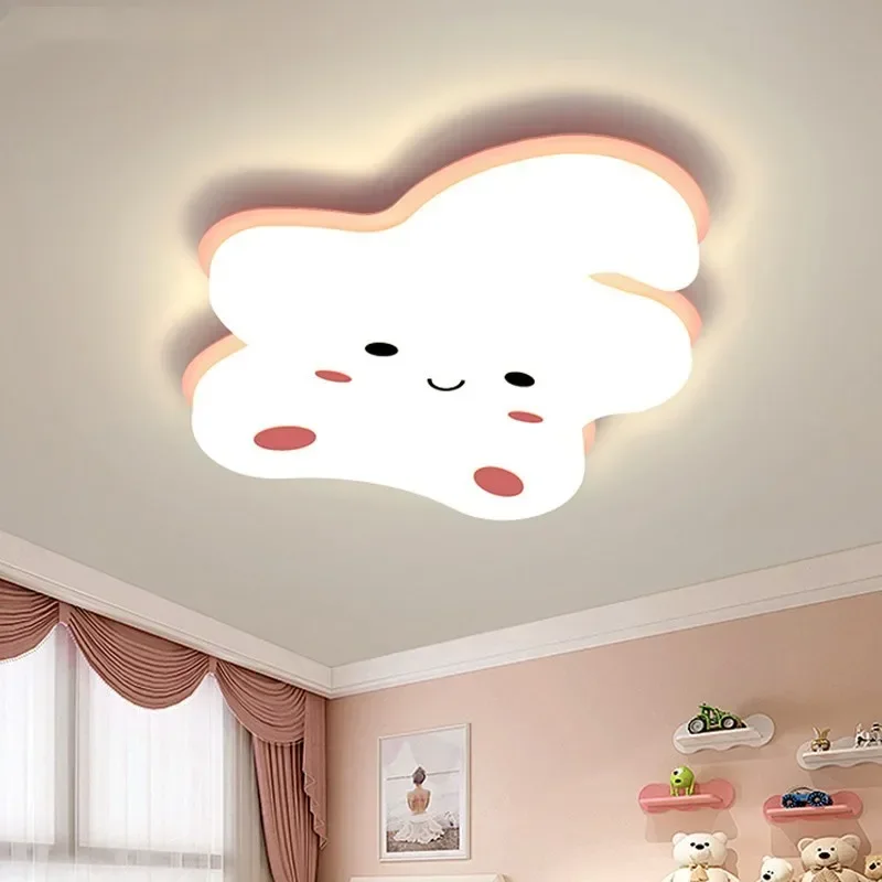 Modern Led Lights Ceiling Chandelier Interior Living Room Home Decoration Starfish Cloud Cute Children Minimalist Ceiling Lamp