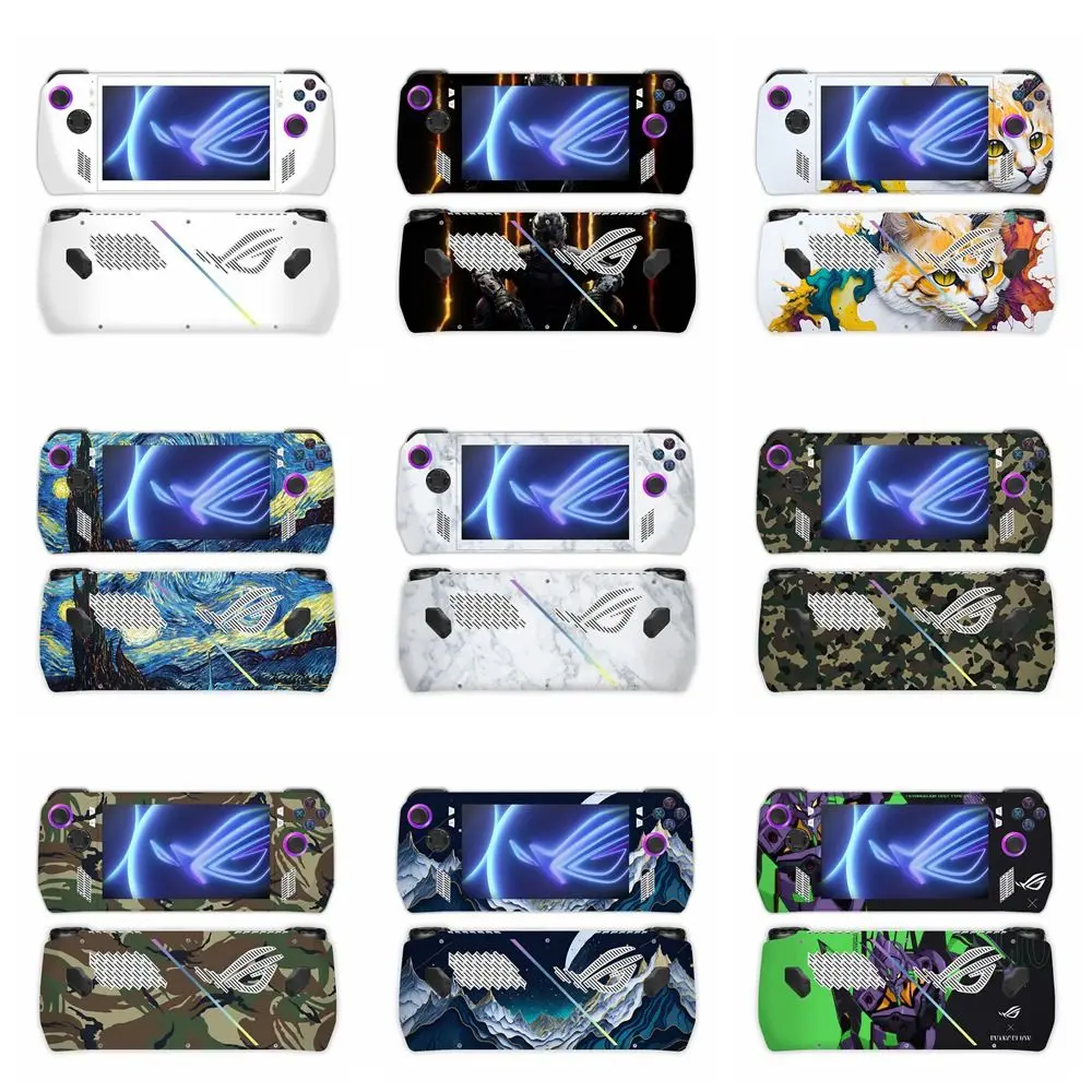 Anti Fingerprint Handheld Console Skin Game Accessories Scratch Resistant Sticker Matte Multiple Patterns for ASUS ROG Ally