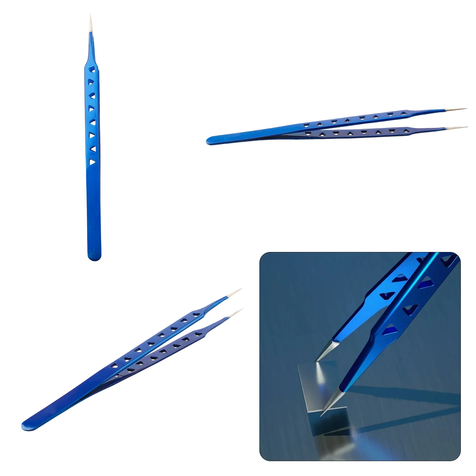 IC لقط أداة جوفاء ملاقط التبريد مقاومة التآكل 160 مللي متر 6.3 في للصيانة الإلكترونية لصيانة الهاتف المحمول