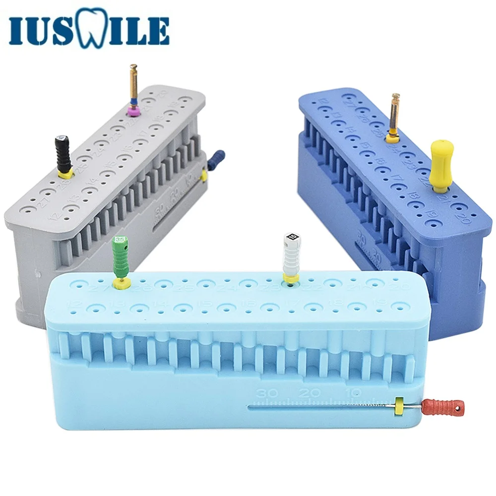 Dental Endo Files Measuring Block With Ruler Endodontic Instrument Autoclavable Block