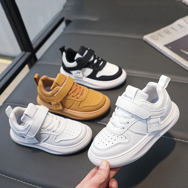 Kids Casual Sneakers for Boys Girls 2025 Autumn New Unisex Kids Active Shoe Breathable Thick Sole Comfort Versatile School Shoes
