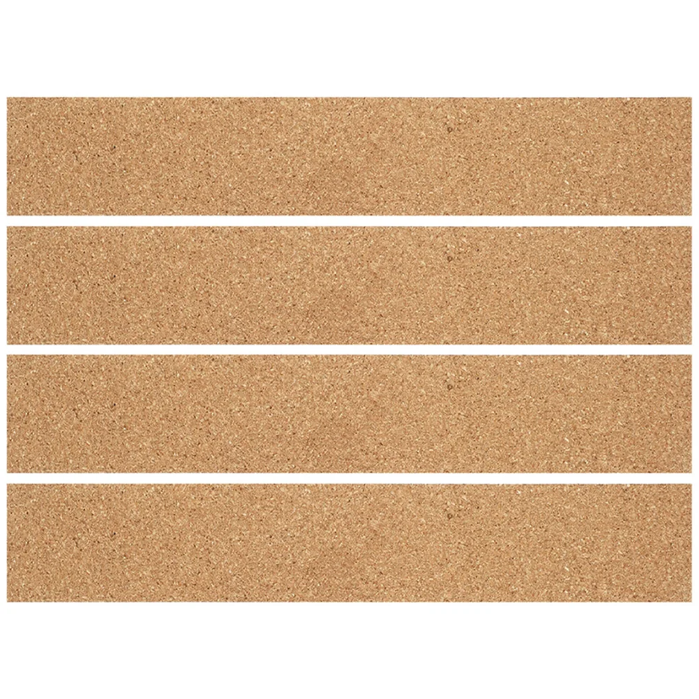 

4pcs Self-Adhesive Bars Natural Frameless For Memo Board Thick Boards Message Bulletin Wall Tiles Office Supplies Bulletin Board