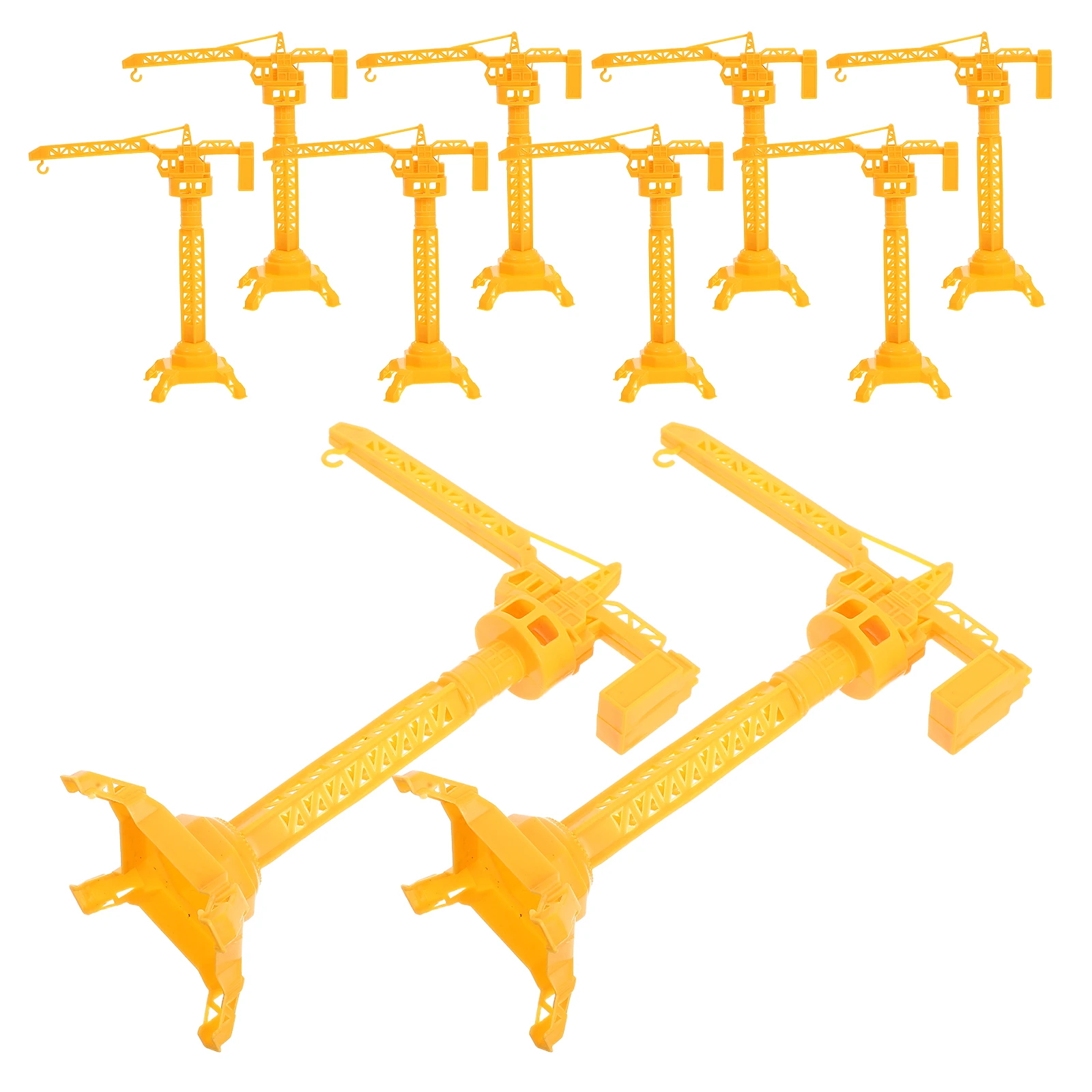 

10 PCS Children's Engineering Toys Construction Crane Truck Boys Car Plastic Team Vehicle