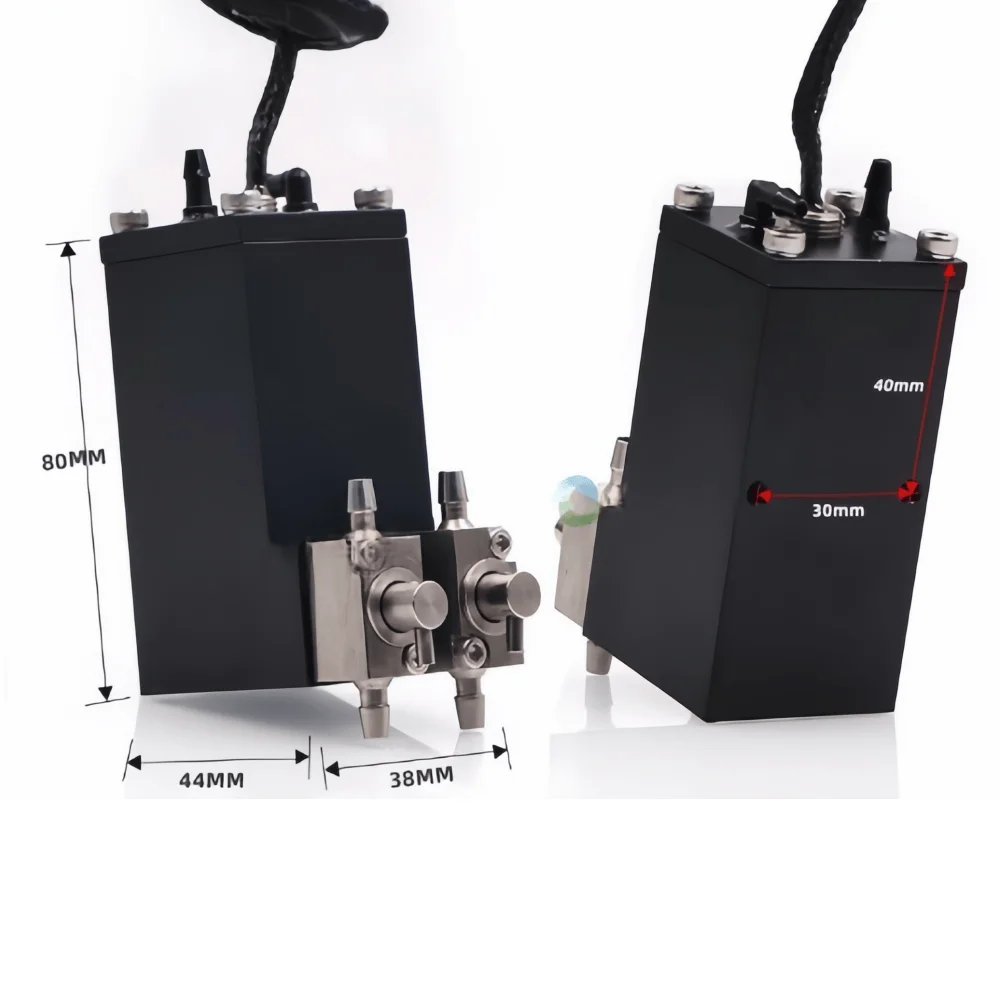 Tanque de tinta secundário de metal prateado – Garrafa de tinta sub de alumínio durável para impressoras UV de plano