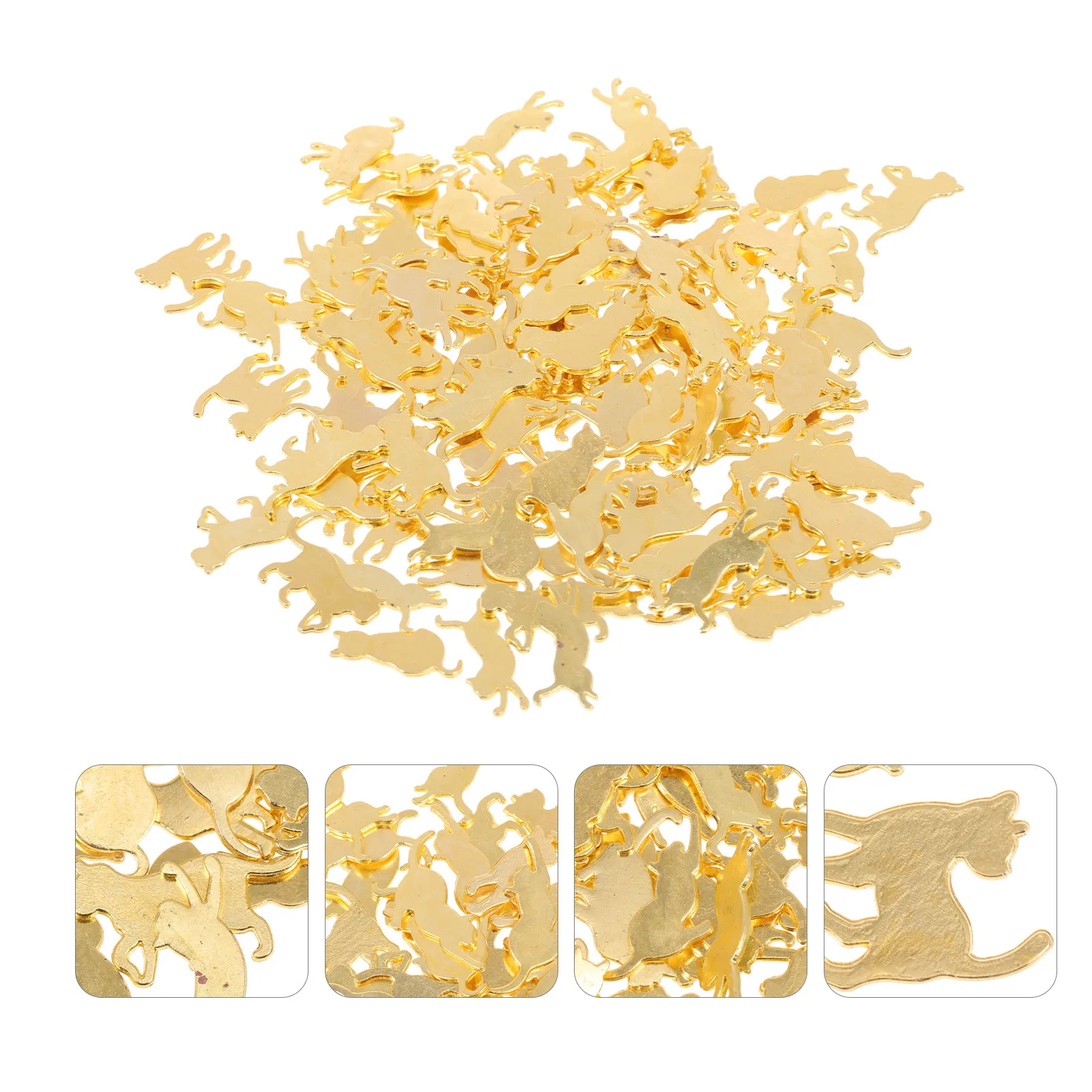 

120 шт. подвесок в форме кошки из сплава для изготовления ювелирных изделий своими руками: браслетов, ожерелий, брелоков, цепочек для свитеров, браслетов на ногу. Изящные.