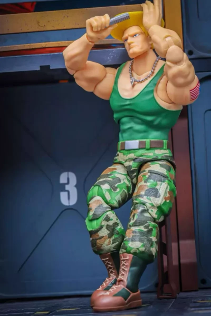 

Genuine 1/12 Street Fighter 2 Guile Cammy White Deejay Variable Action Figure Desktop Decoration Ornament Boys Christmas Gift