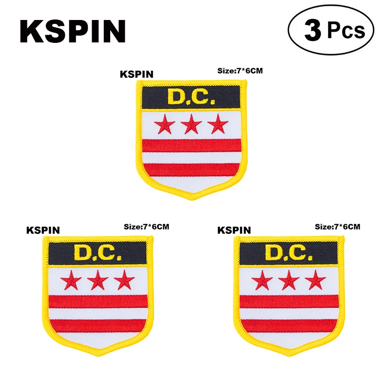 

U.S.A Washington Shiled Shape flag patches national flag patches for Cothing DIY Decoration