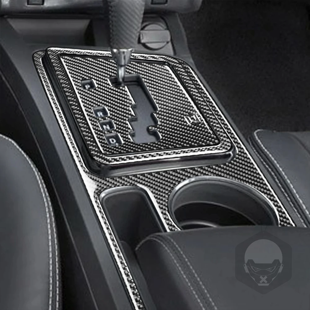 24Pcs Real Carbon Fiber Kits Interior Full Set Cover Trim Car Accessories Decoration Sticker For Dodge Challenger SRT8 2008-2014