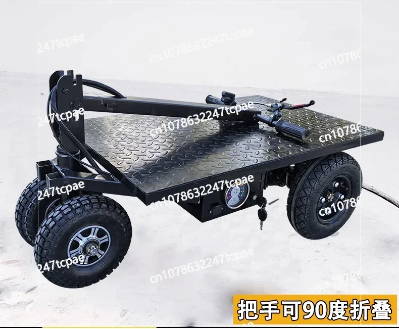 

Грузовик для кормления Портативная тележка с нагрузкой Электрическая тележка Электрический плоский грузовик Складной легкий грузовик Строительные материалы