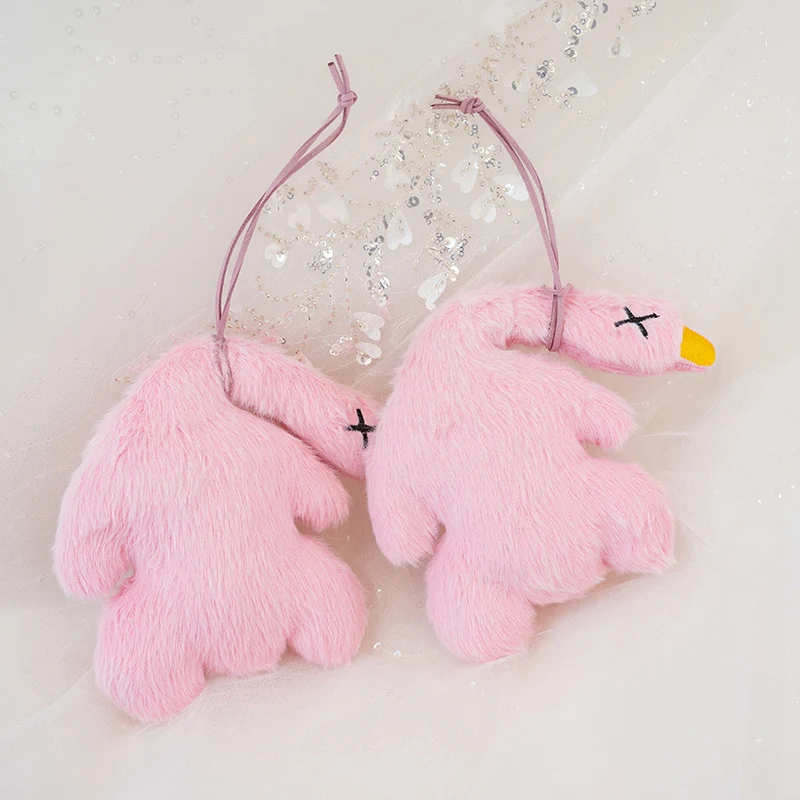 Temperature Controlled Color Changing Roasted Duck Stuffed Plush Toys Duck Hanging Pendants Creative Dolls For Gifts