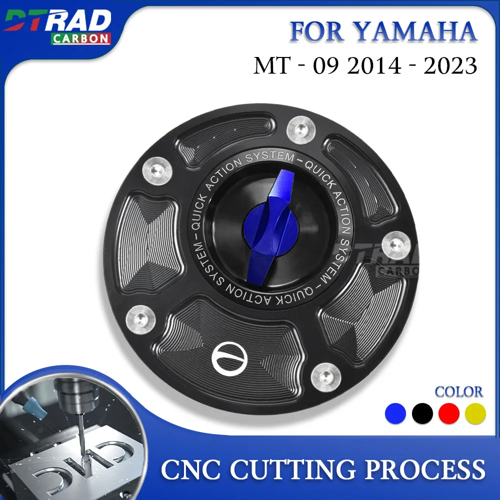 

For YAMAHA MT-09 MT 09 2014 - 2023 MT09 Accessories Fuel Tank Cap CNC Aluminum Alloy Open Without Key Gas Tank Cap Conversion