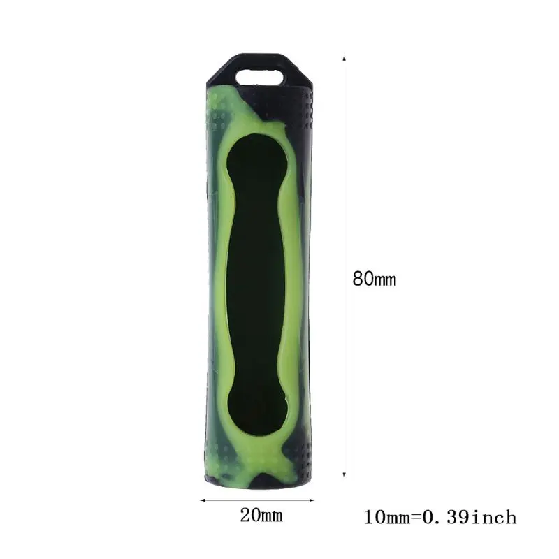 E56B Silicone Sleeve Cover for Case For 18650 Battery Protective Bag Battery St