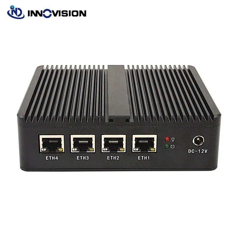 Mini 4Gbe Lan Fanless router PC Embedded N2930 4cores processor