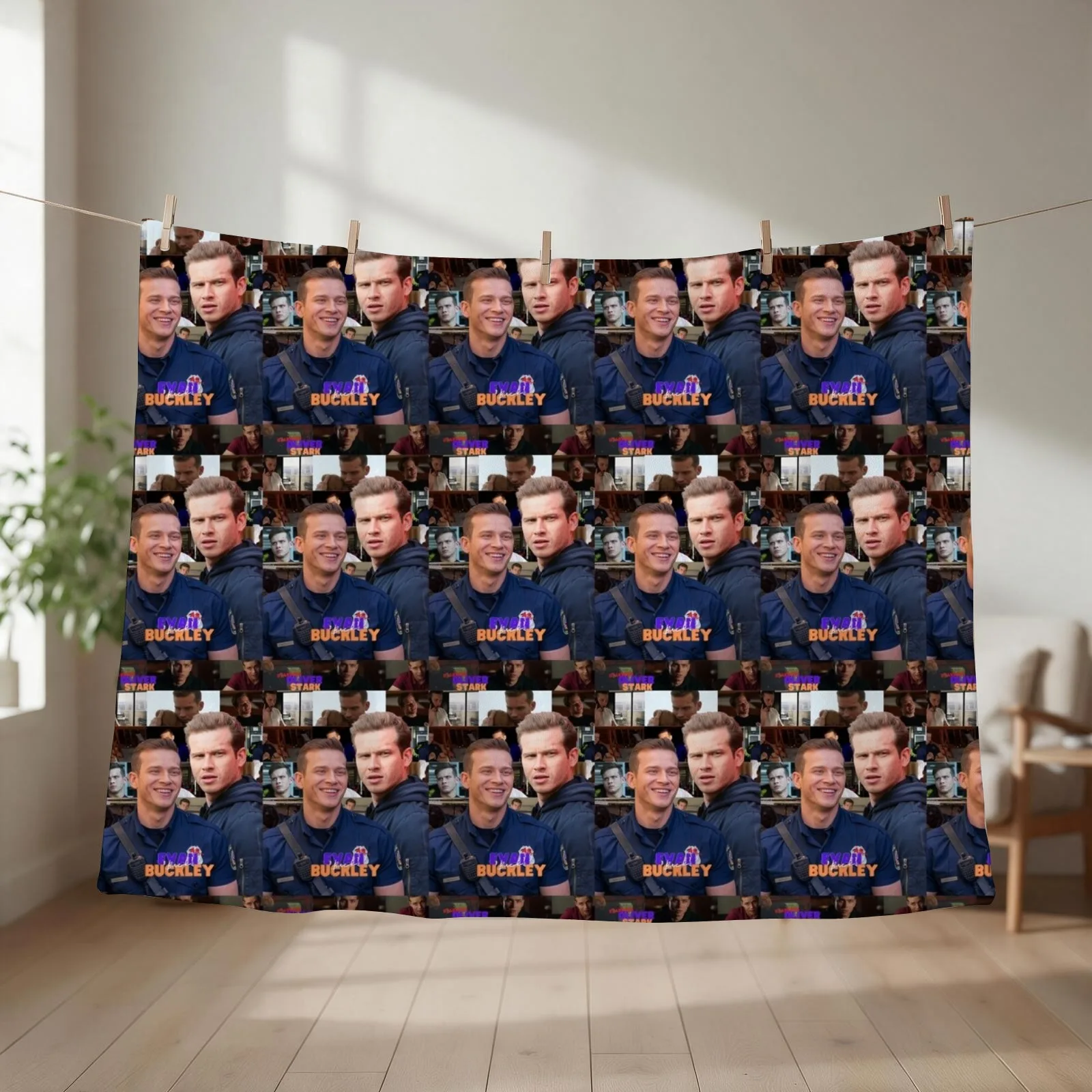 Evan ' Buck ' Buckley 9-1-1 Throw Blanket warm for winter Sofa Luxury Brand for winter Blankets